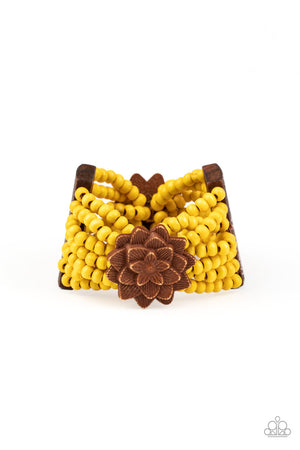 Paparazzi Tropical Sanctuary - Yellow Bracelet