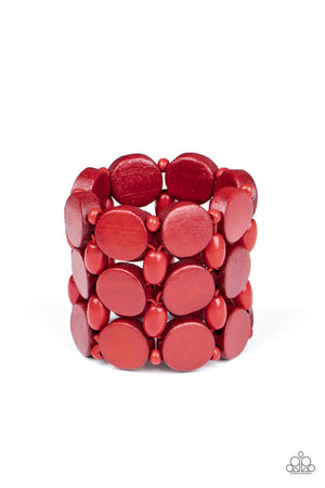 Paparazzi Coronado - Red Bracelet