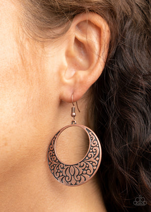 Paparazzi Secret Groves - Copper Earrings