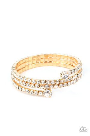 Paparazzi After Party Princess - Gold Bracelet