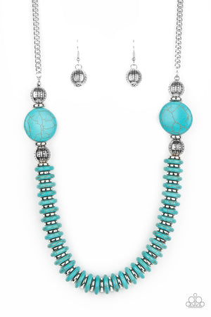 Paparazzi Desert Revival - Blue Necklace