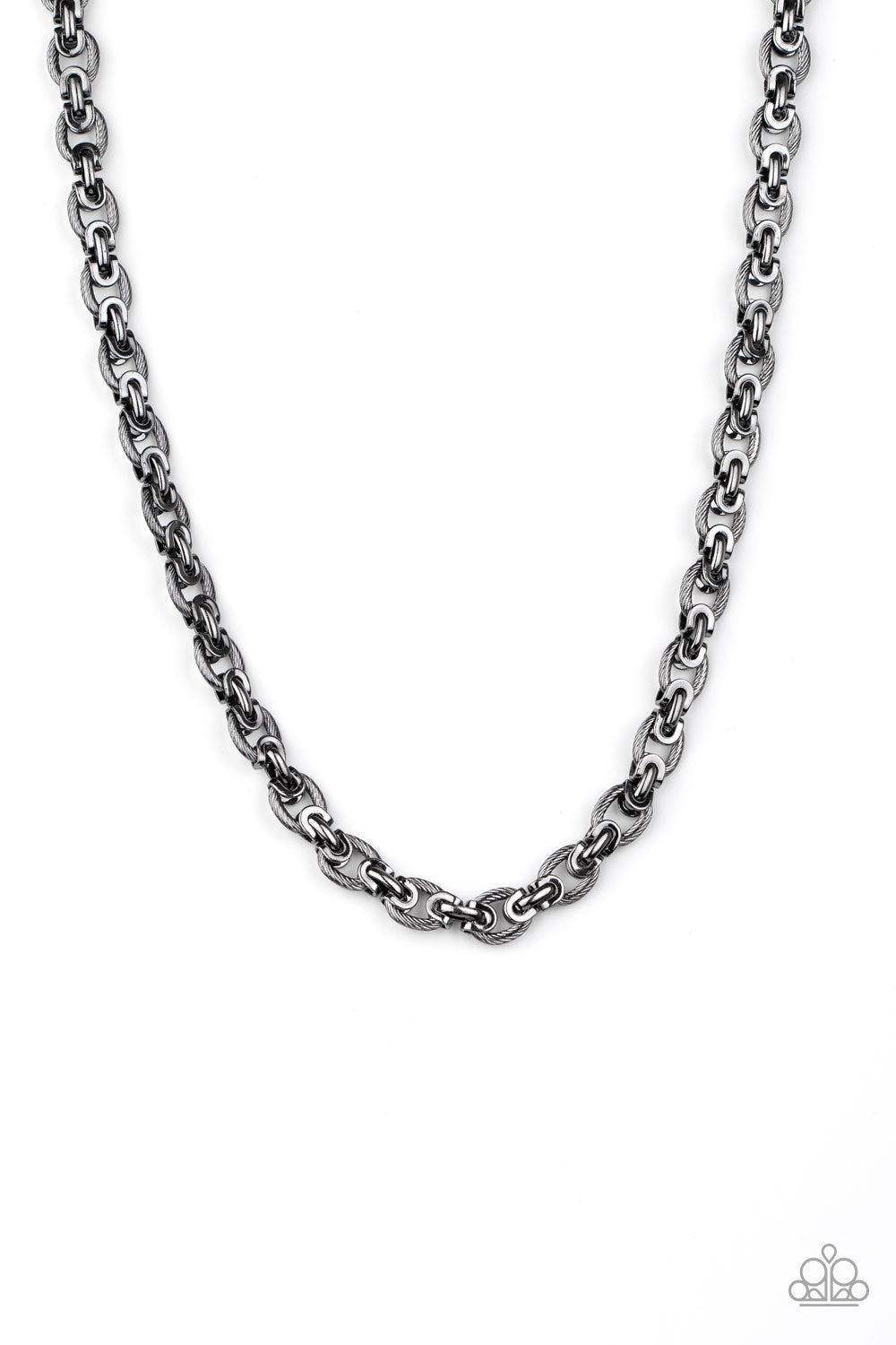 Paparazzi Grit and Gridiron - Black Necklace