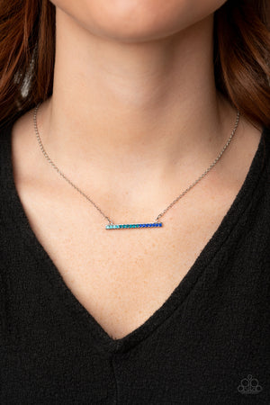 Paparazzi Sparkly Spectrum - Blue Necklace