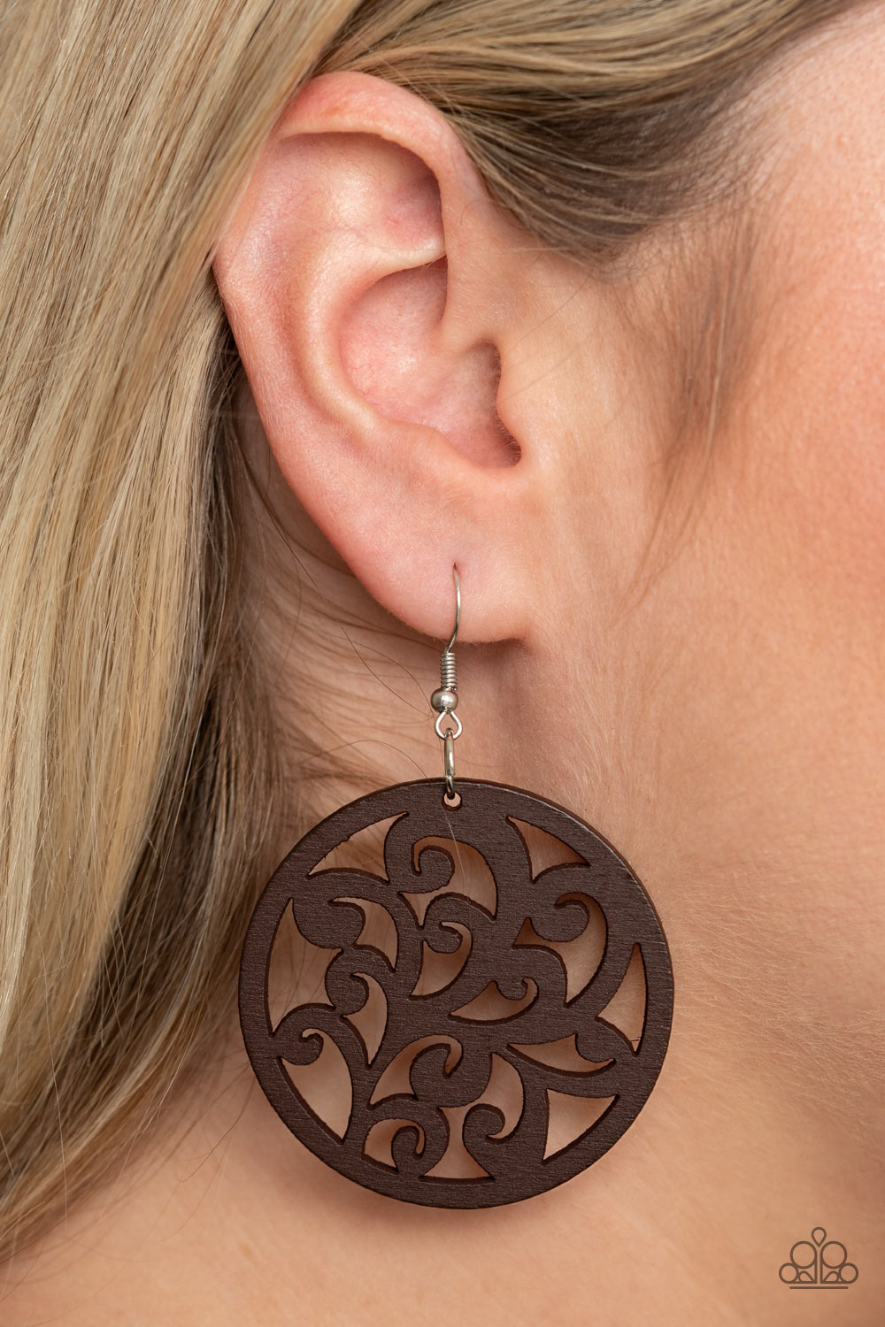 Paparazzi Fresh Off The Vine - Brown Earrings