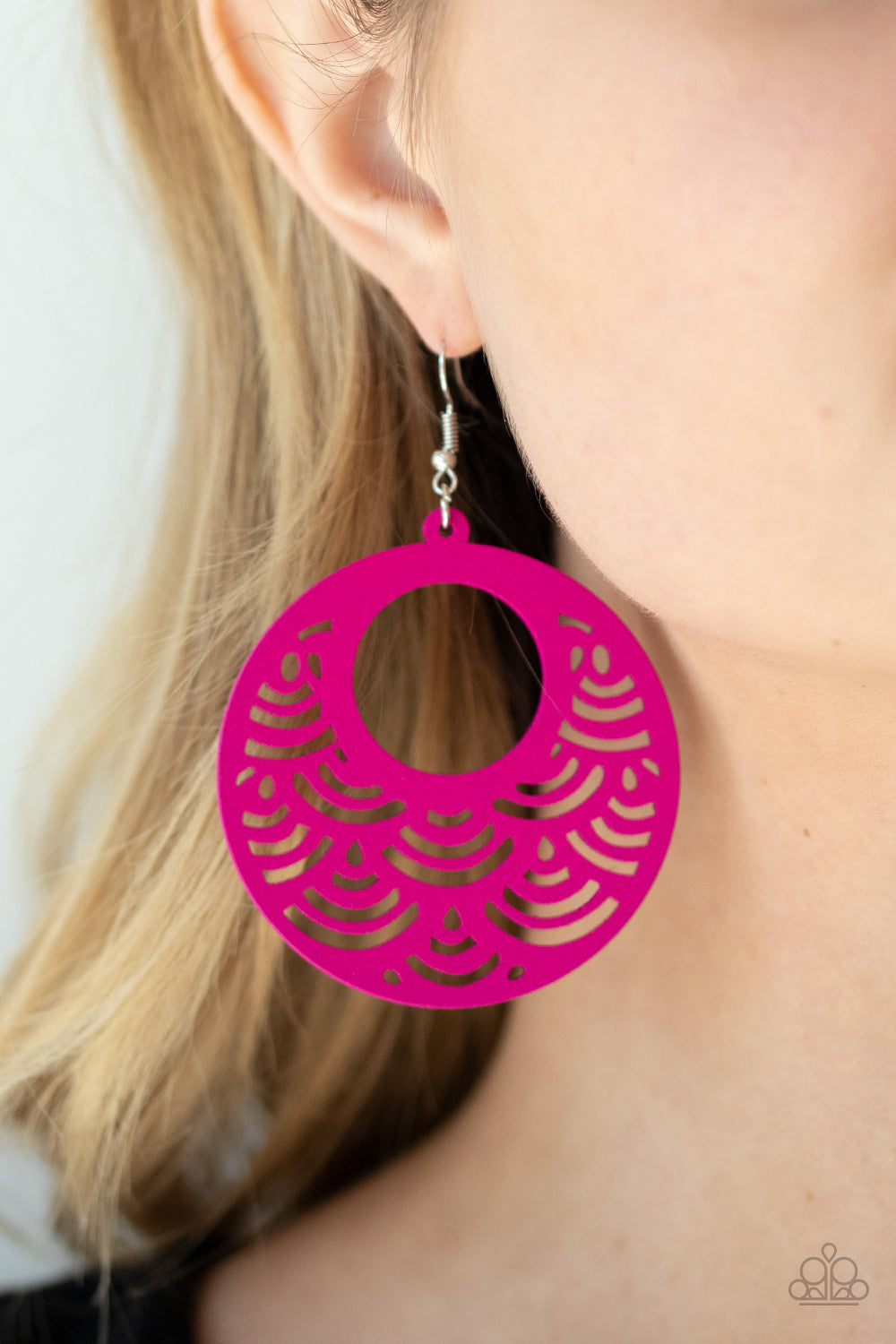 Paparazzi SEA Le Vie! - Pink Earrings
