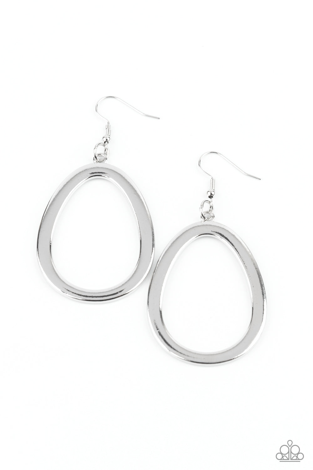 Paparazzi Casual Curves - Silver Earrings