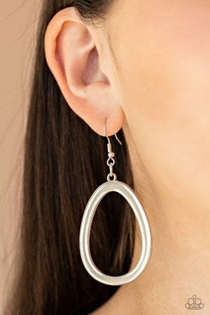 Paparazzi Casual Curves - Silver Earrings