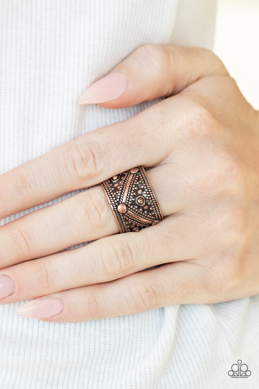 Paparazzi Primal Patterns - Copper Ring