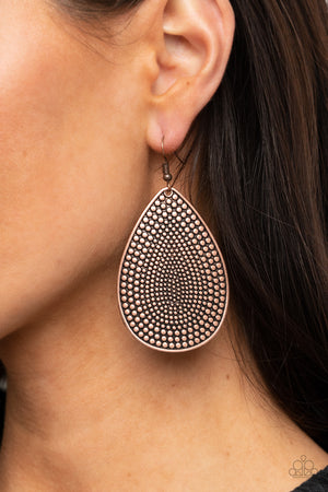 Paparazzi Artisan Adornment - Copper Earrings