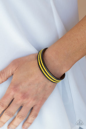 Paparazzi Show The Way - Yellow Bracelet