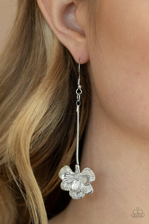 Paparazzi Opulently Orchid - Silver Earrings