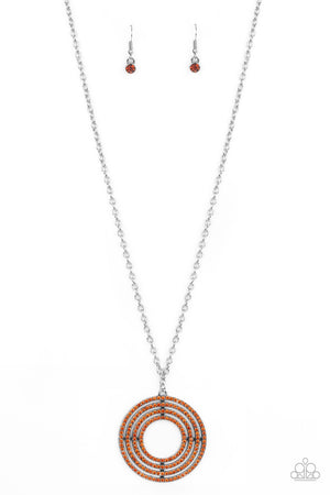 Paparazzi High-Value Target - Brown Necklace