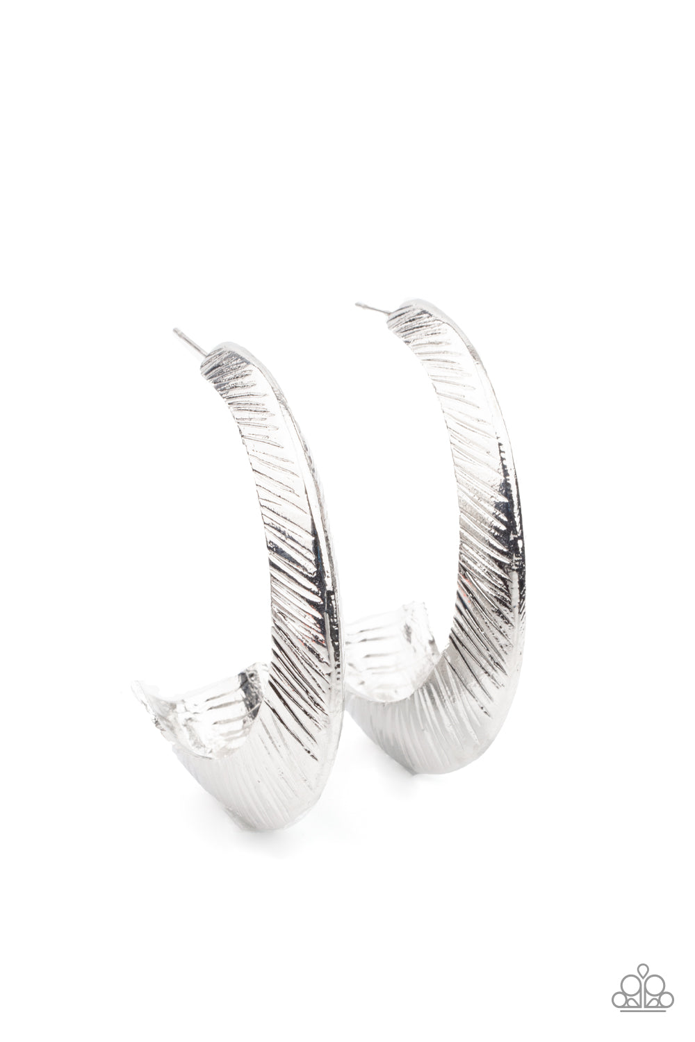 Paparazzi I Double FLARE You - Silver Earrings