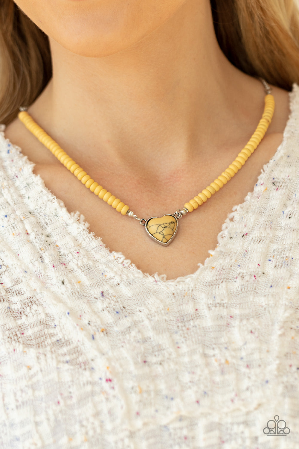Paparazzi  Country Sweetheart - Yellow Necklace & Charmingly Country Yellow Bracelet