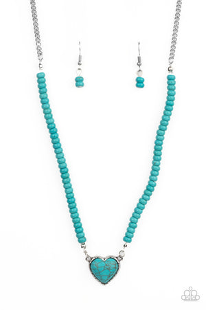 Paparazzi Country Sweetheart - Blue Necklace