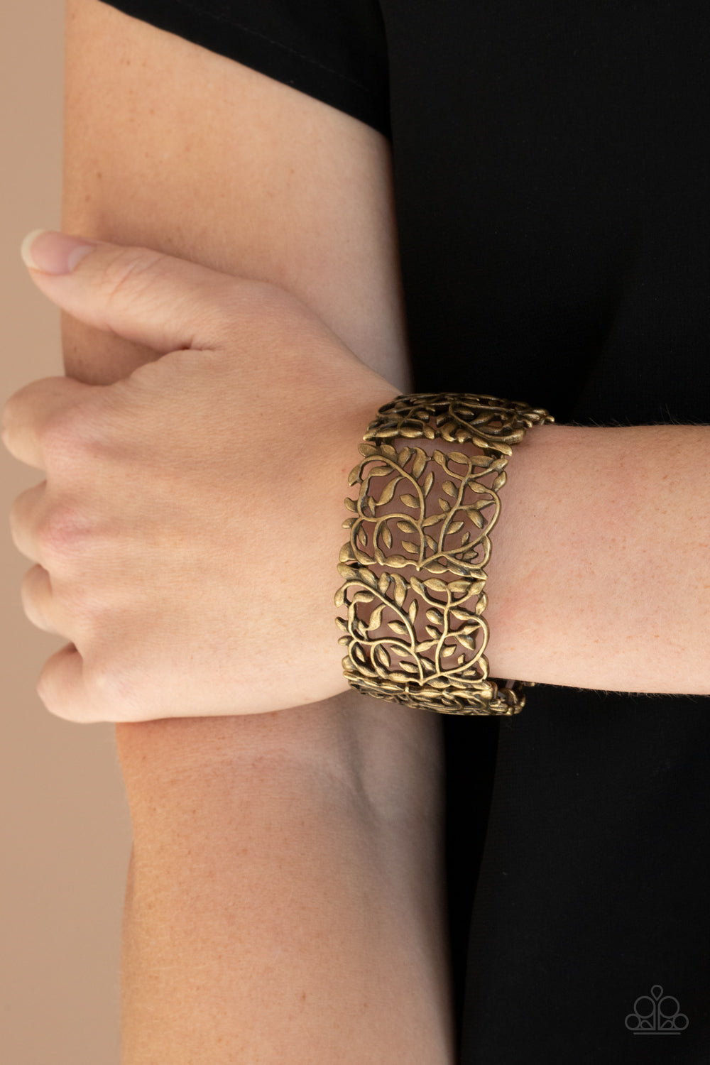 Paparazzi Verdantly Vintage - Brass Bracelet