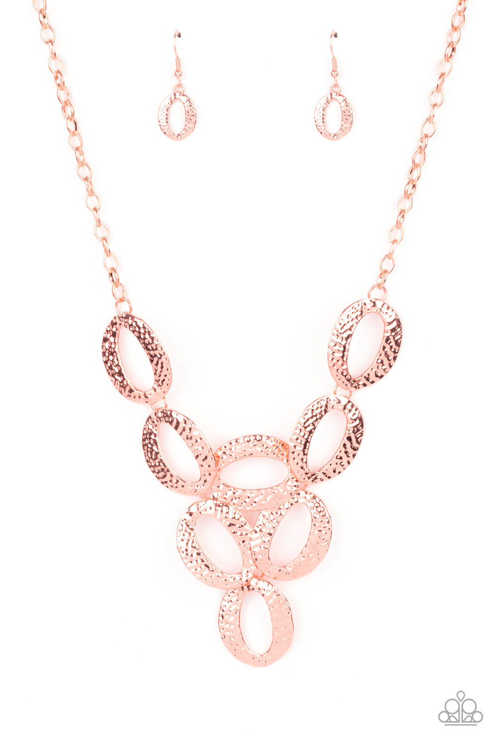 Paparazzi OVAL The Limit - Copper Necklace
