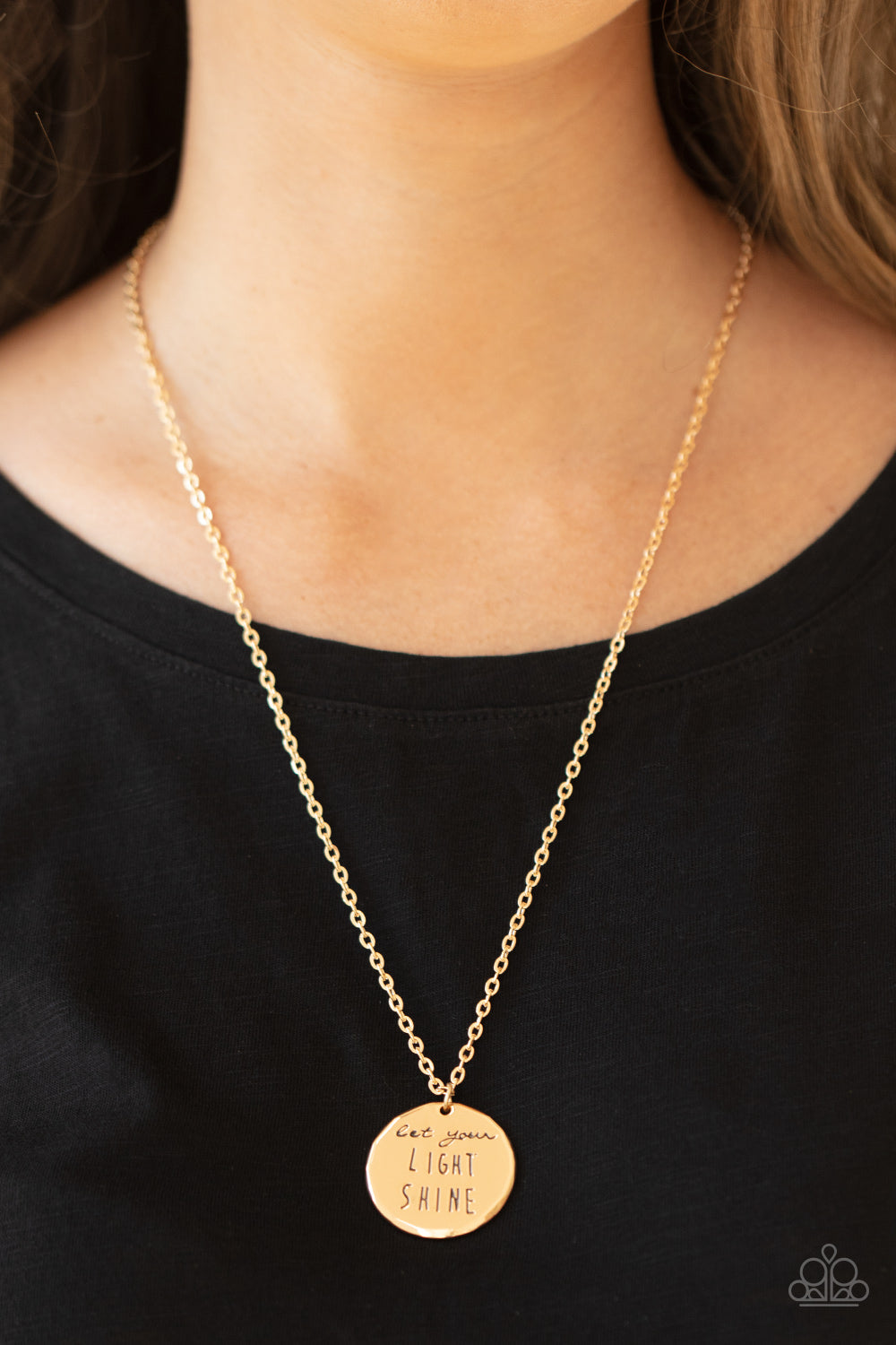 Paparazzi Light It Up - Gold Necklace