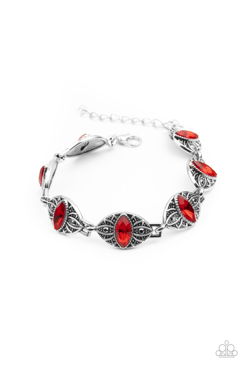 Paparazzi Crown Privilege - Red Bracelet
