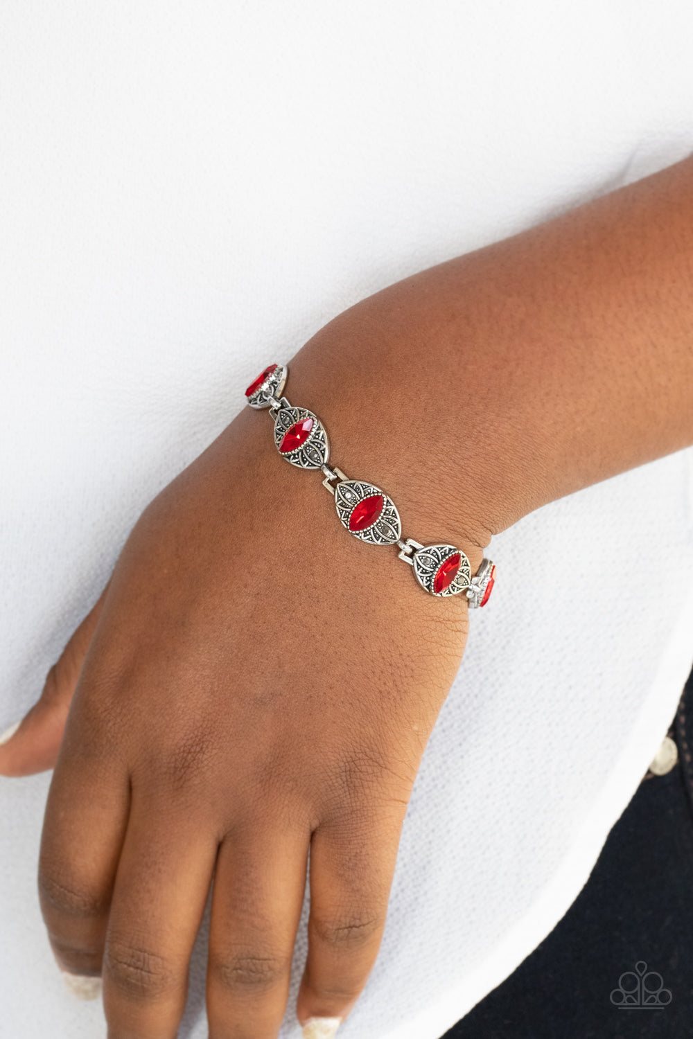 Paparazzi Crown Privilege - Red Bracelet