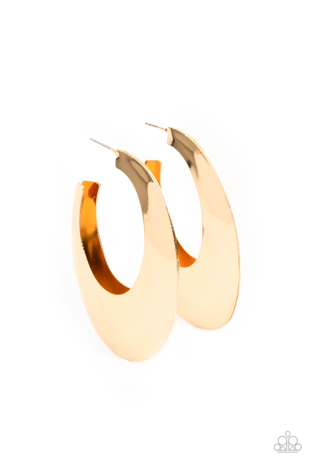 Going OVAL-board - Gold Hoop Earrings