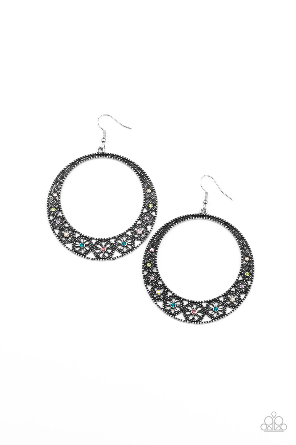 Paparazzi Bodaciously Blooming - Multi Earrings