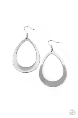 Paparazzi Fierce Fundamentals - Silver Earrings