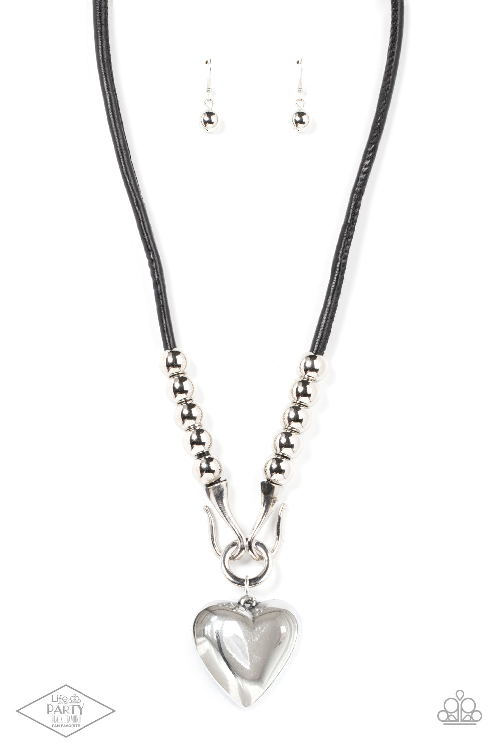 Paparazzi Forbidden Love - Black Necklace