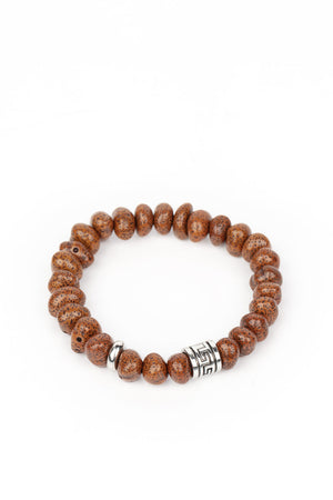 Paparazzi Natural State of Mind - Brown Bracelet