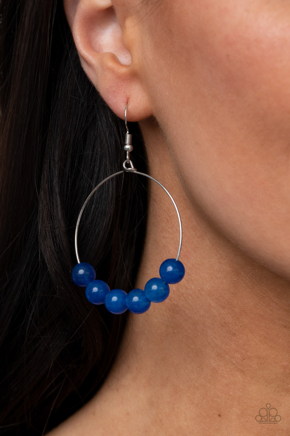 Paparazzi Let It Slide - Blue Earrings