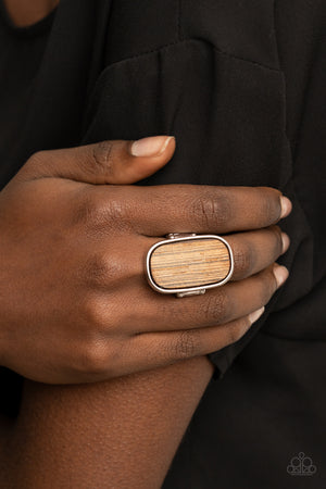 Paparazzi Reclaimed Refinement - Brown Ring