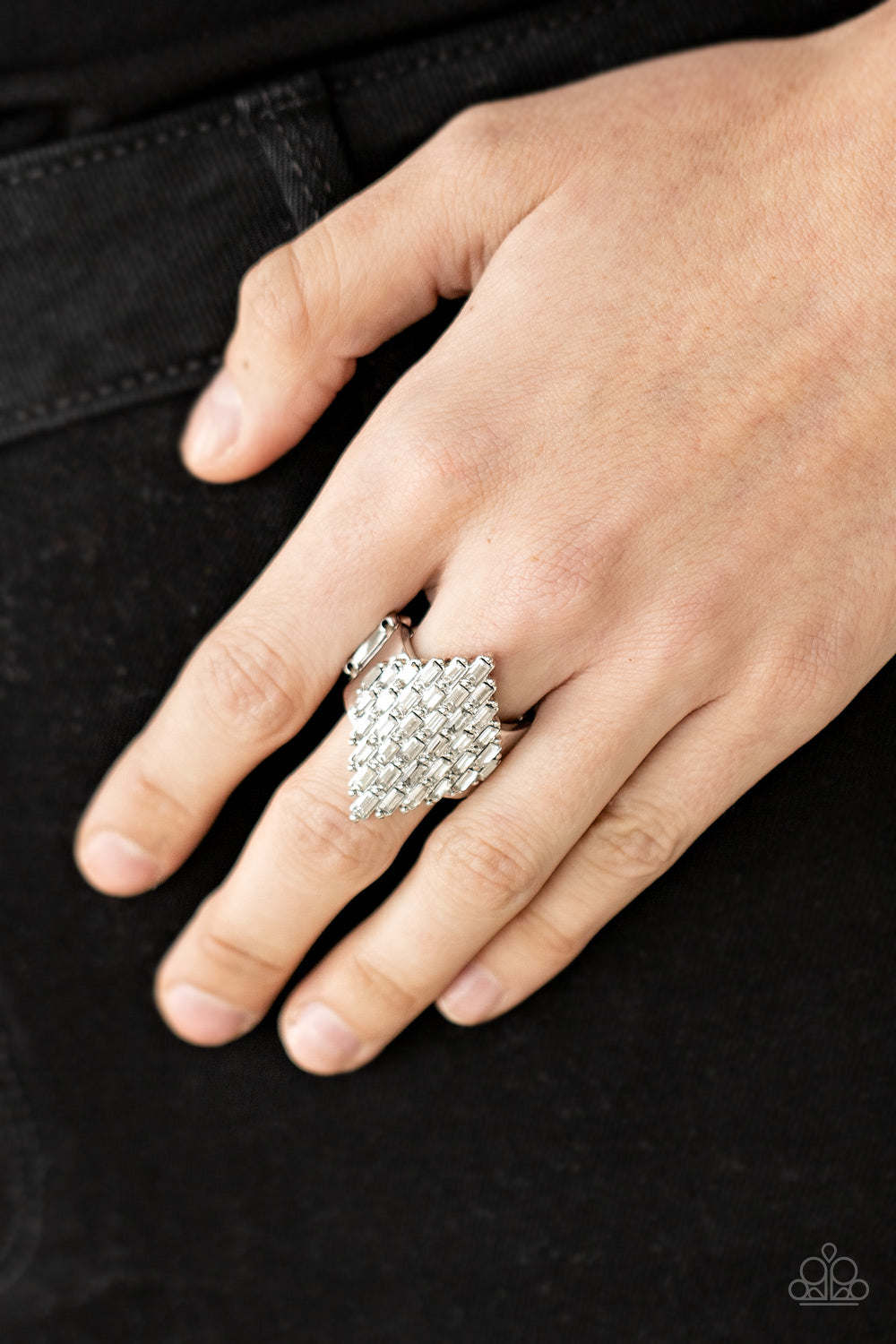 Paparazzi Life of the Party Exclusive Hive Hustle - White Ring