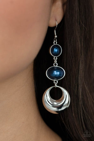 Paparazzi Bubbling To The Surface - Blue Earrings