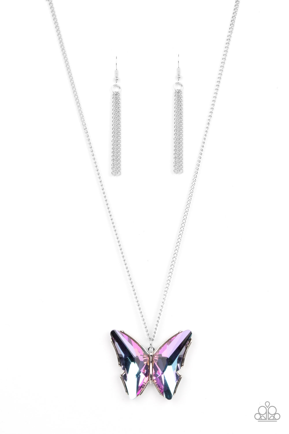 Paparazzi The Social Butterfly Effect - Purple Necklace
