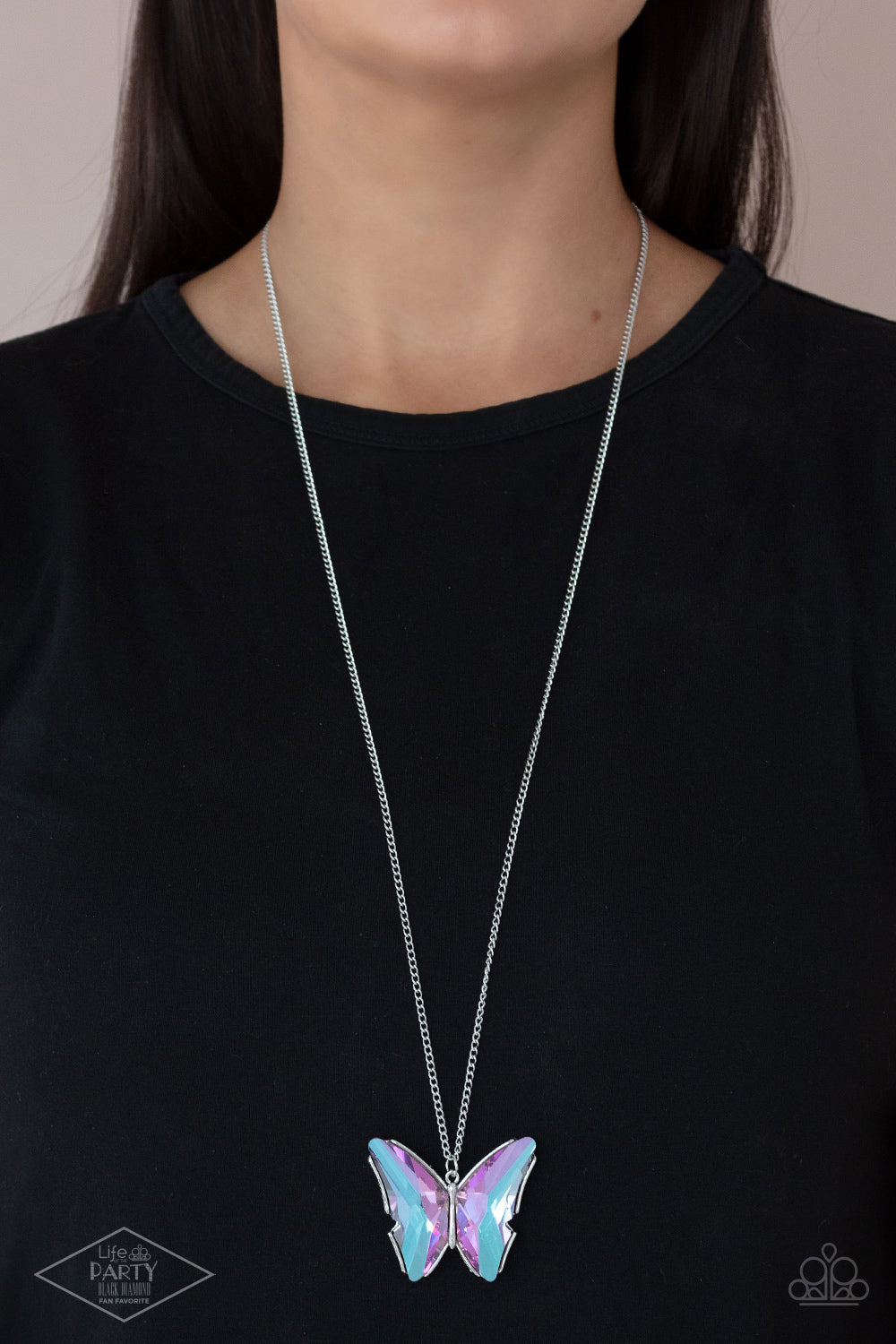 Paparazzi The Social Butterfly Effect - Purple Necklace