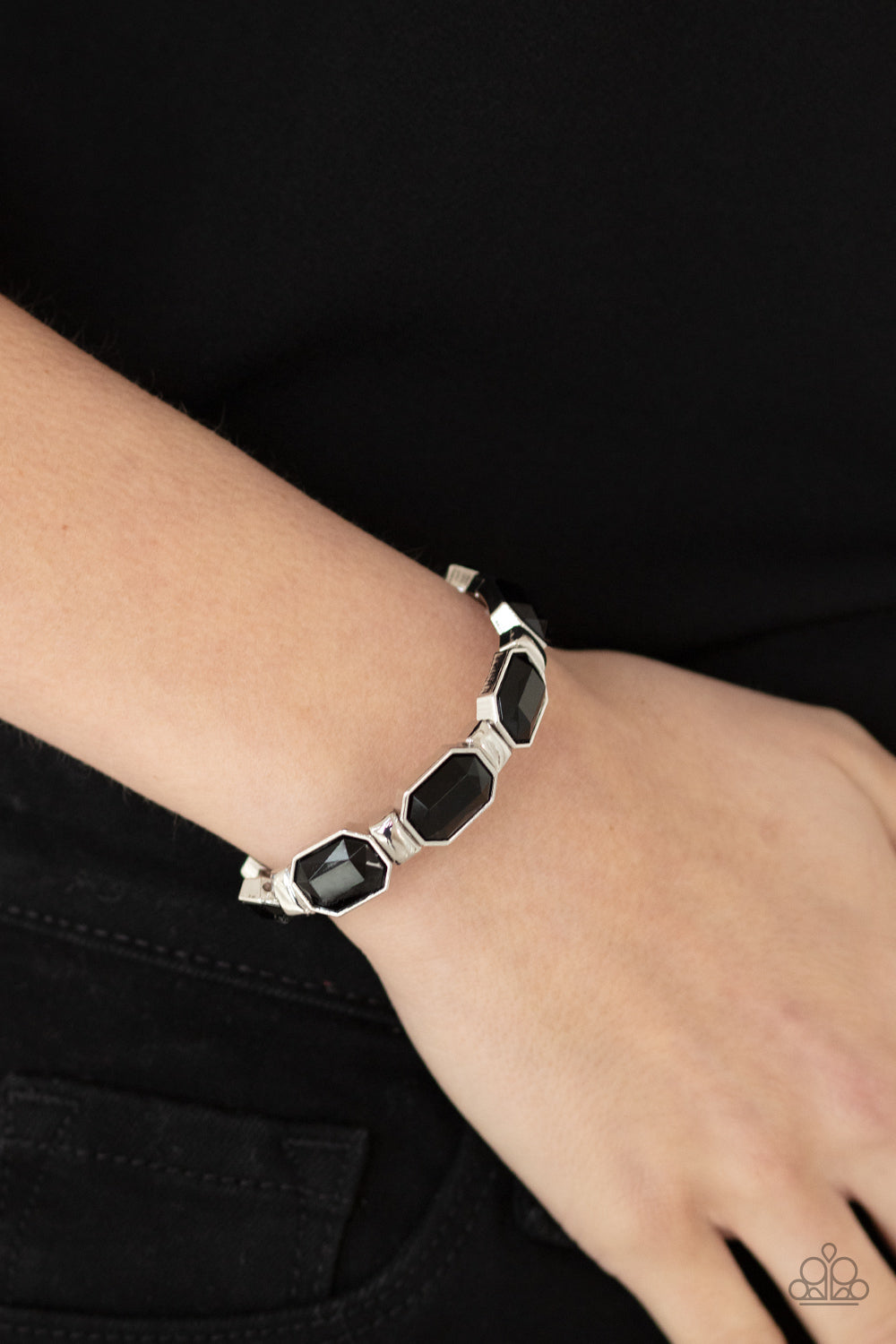 Paparazzi Fashion Fable - Black Bracelet