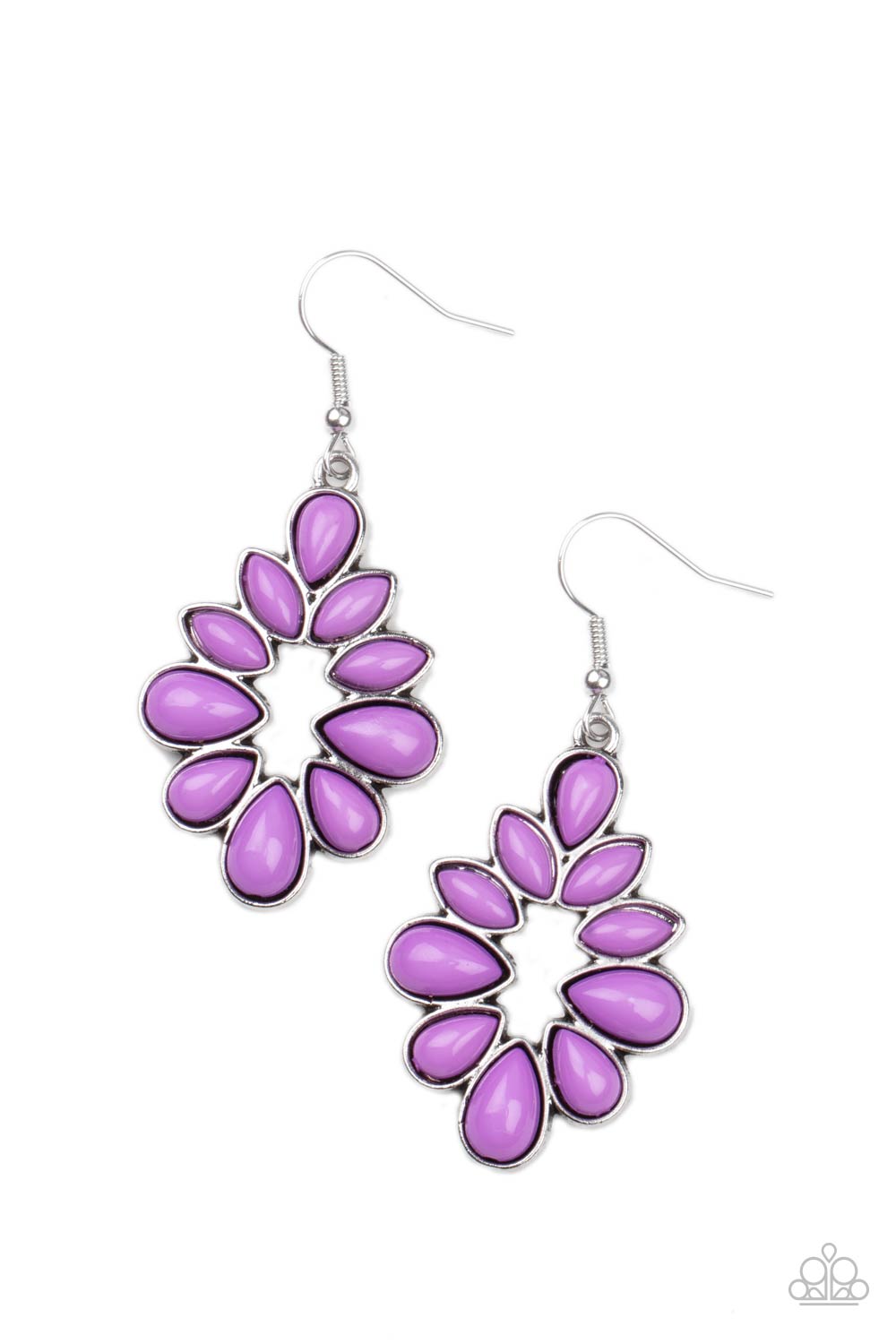 Paparazzi Burst Into TEARDROPS - Purple Earrings