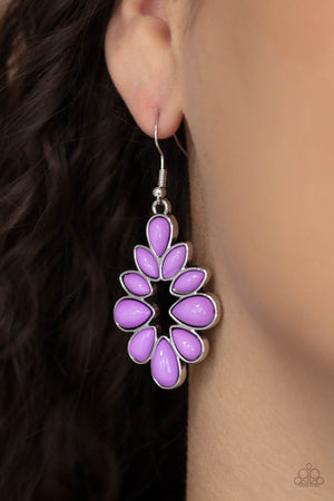 Paparazzi Burst Into TEARDROPS - Purple Earrings