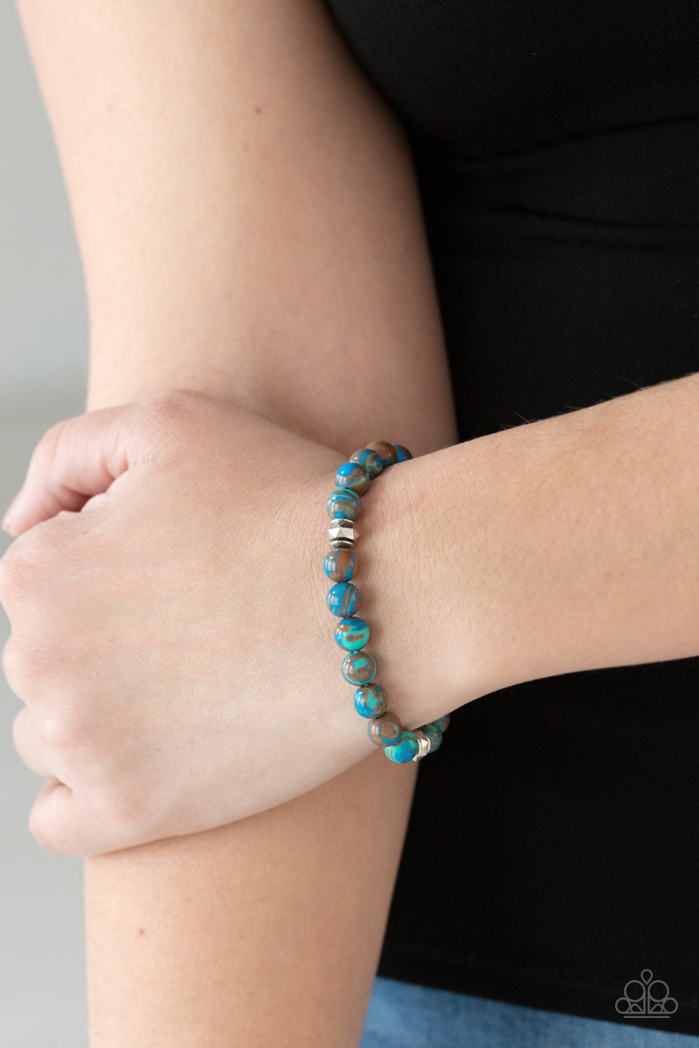 Beads, Blue, Green, Brown