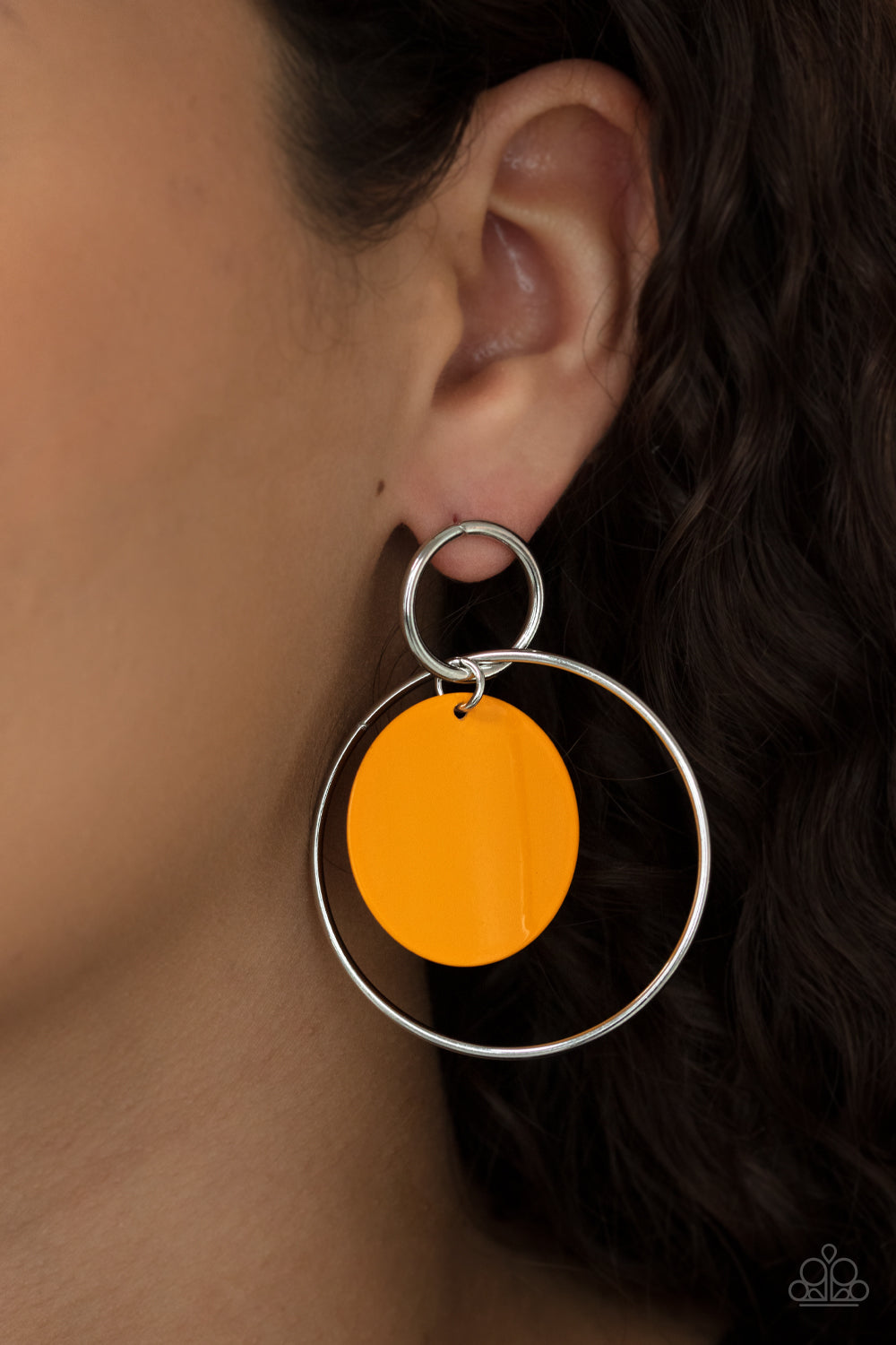 Paparazzi POP, Look, and Listen - Orange Earrings