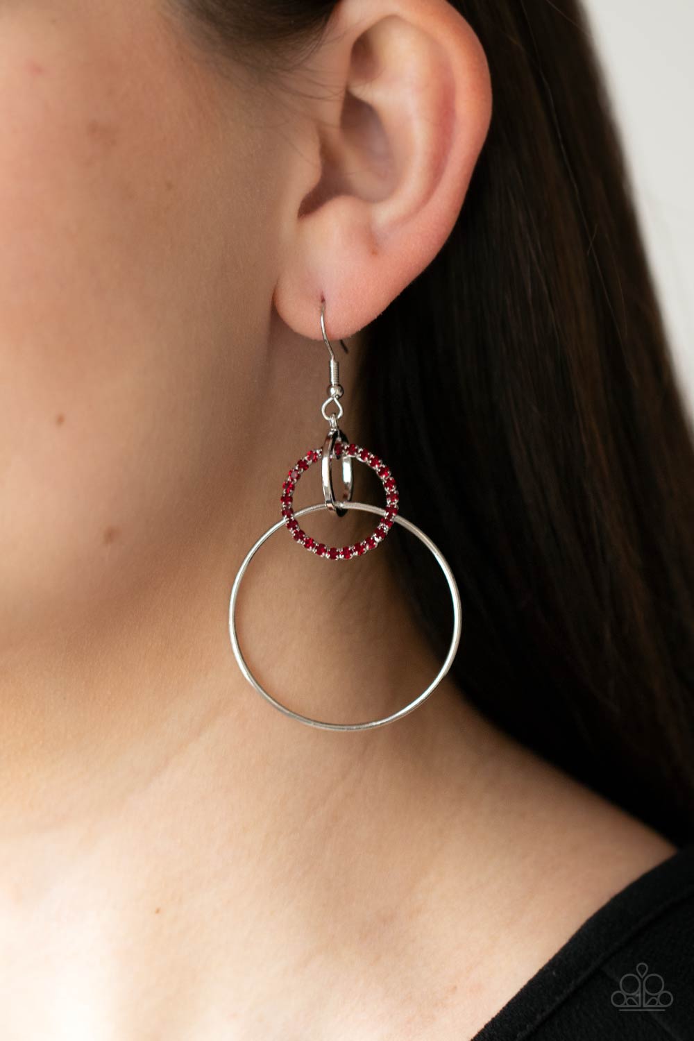 Paparazzi In An Orderly Fashion - Red Earrings