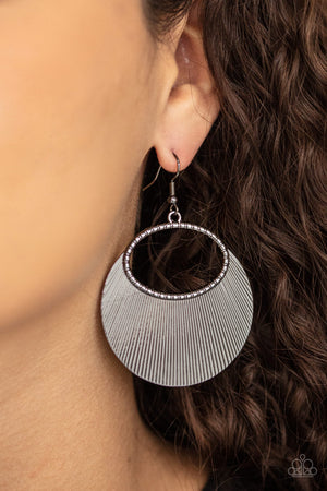 Paparazzi Fan Girl Glam - Black Earrings