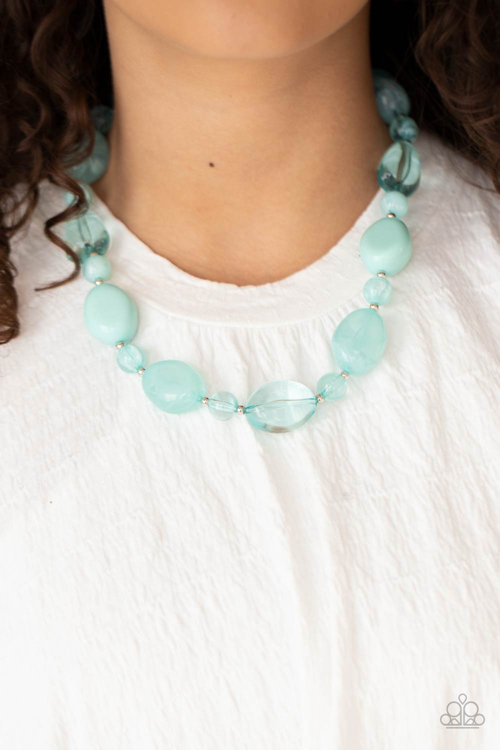 Paparazzi Staycation Stunner - Blue Necklace
