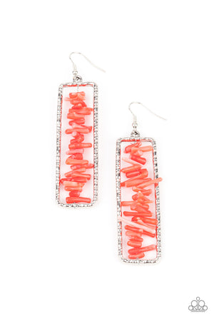 Paparazzi Don’t QUARRY, Be Happy - Red Earrings