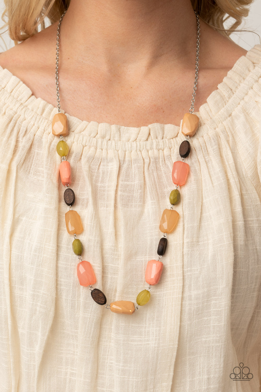 Willow, Burnt Coral, and Desert Mist beads