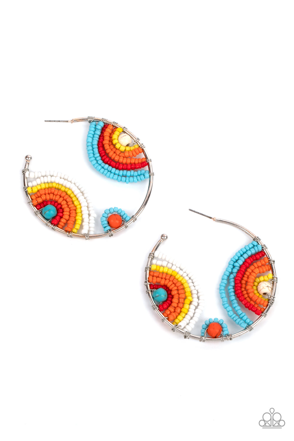 Paparazzi Life of the Party Exclusives - Rainbow Horizons - Multi Earrings