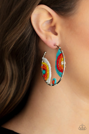 Paparazzi Life of the Party Exclusives - Rainbow Horizons - Multi Earrings