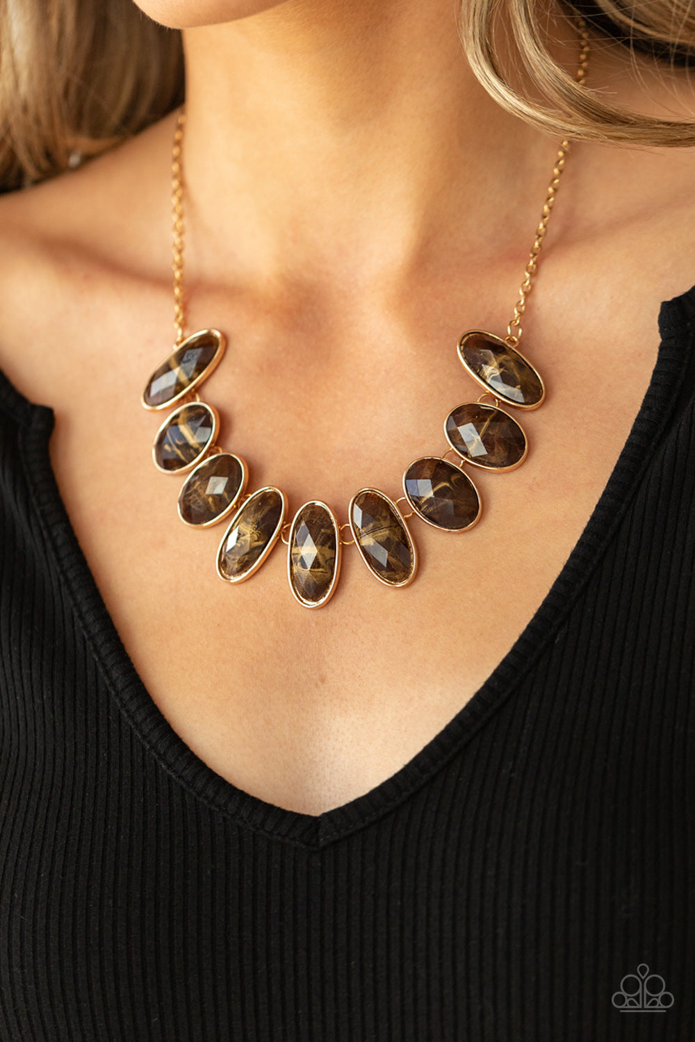 Paparazzi Elliptical Episode - Brown Necklace