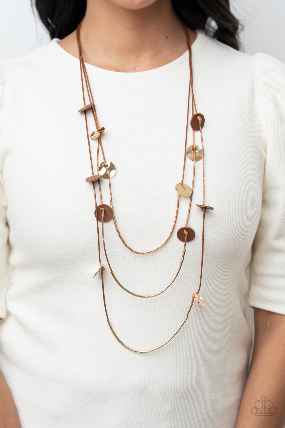 Paparazzi Alluring Luxe - Brown Necklace