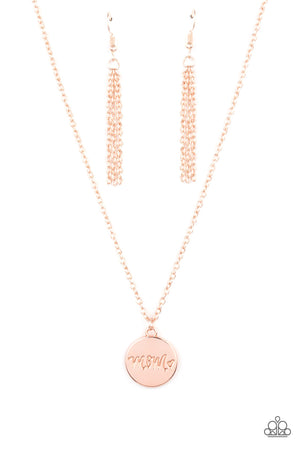 Paparazzi The Cool Mom - Rose Gold Necklace